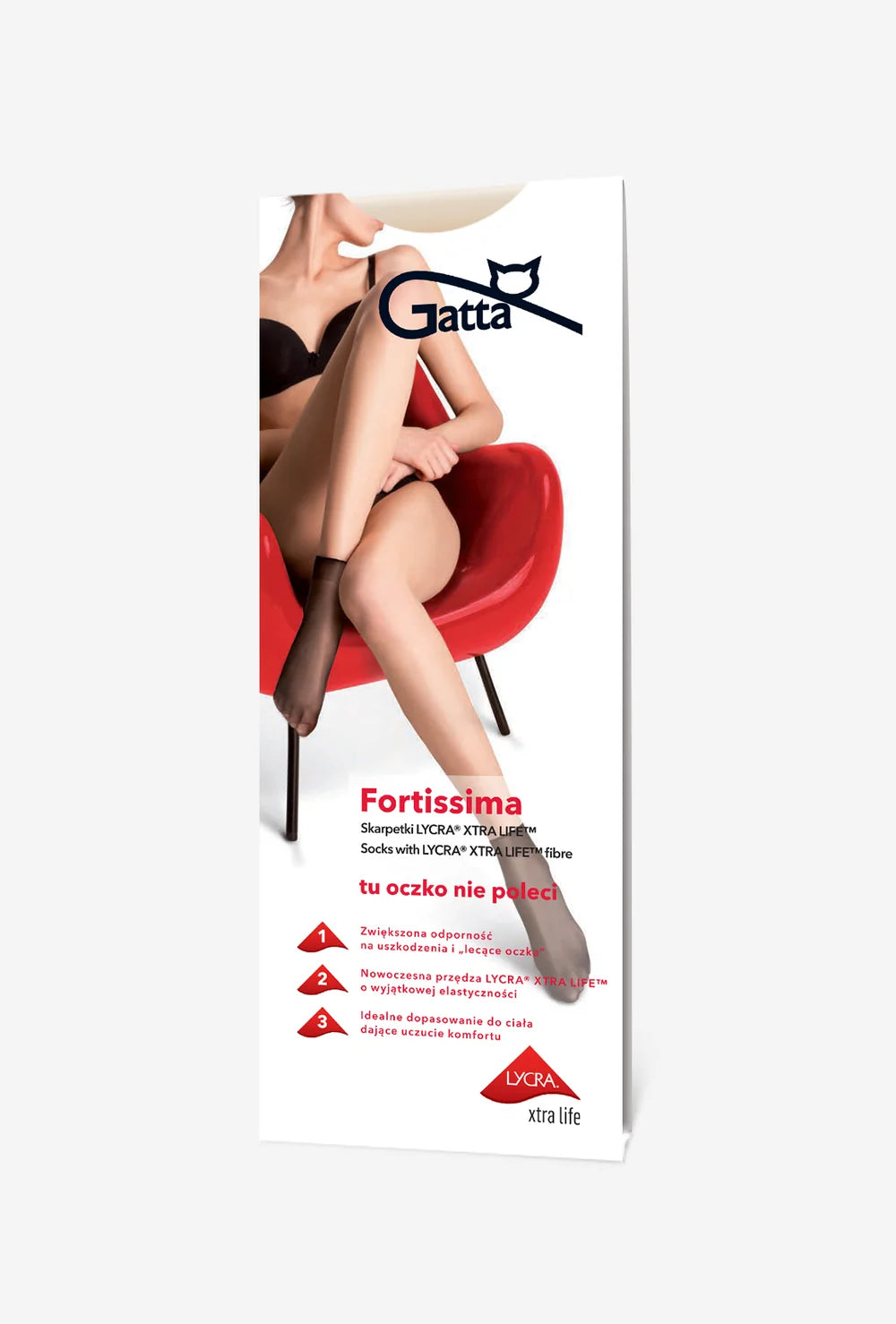 Elastyczne skarpetki damskie Fortissima - Gatta