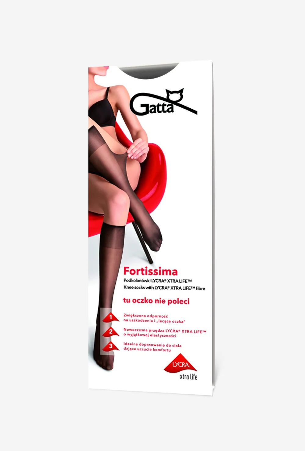 Cienkie podkolanówki damskie Fortissima - Gatta