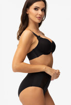 Czarne majtki z wysokim stanem Sally