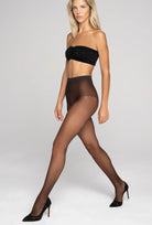 Gładkie brązowe rajstopy damskie Scarab z kolekcji Zień x Gatta