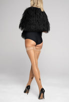 Beżowe pończochy damskie Scarab z kolekcji Zień x Gatta