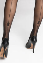 Czarne rajstopy Scarab z kolekcji Zień x Gatta