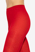 Czerwone połyskujące rajstopy Silver Gloss 01