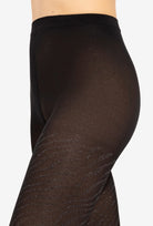 Czarne rajstopy z połyskiem Silver Gloss 02