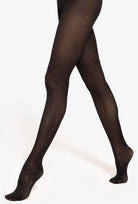 Rajstopy z błyszczącymi kropkami Silver Gloss 04