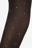 Rajstopy z błyszczącymi kropkami Silver Gloss 04