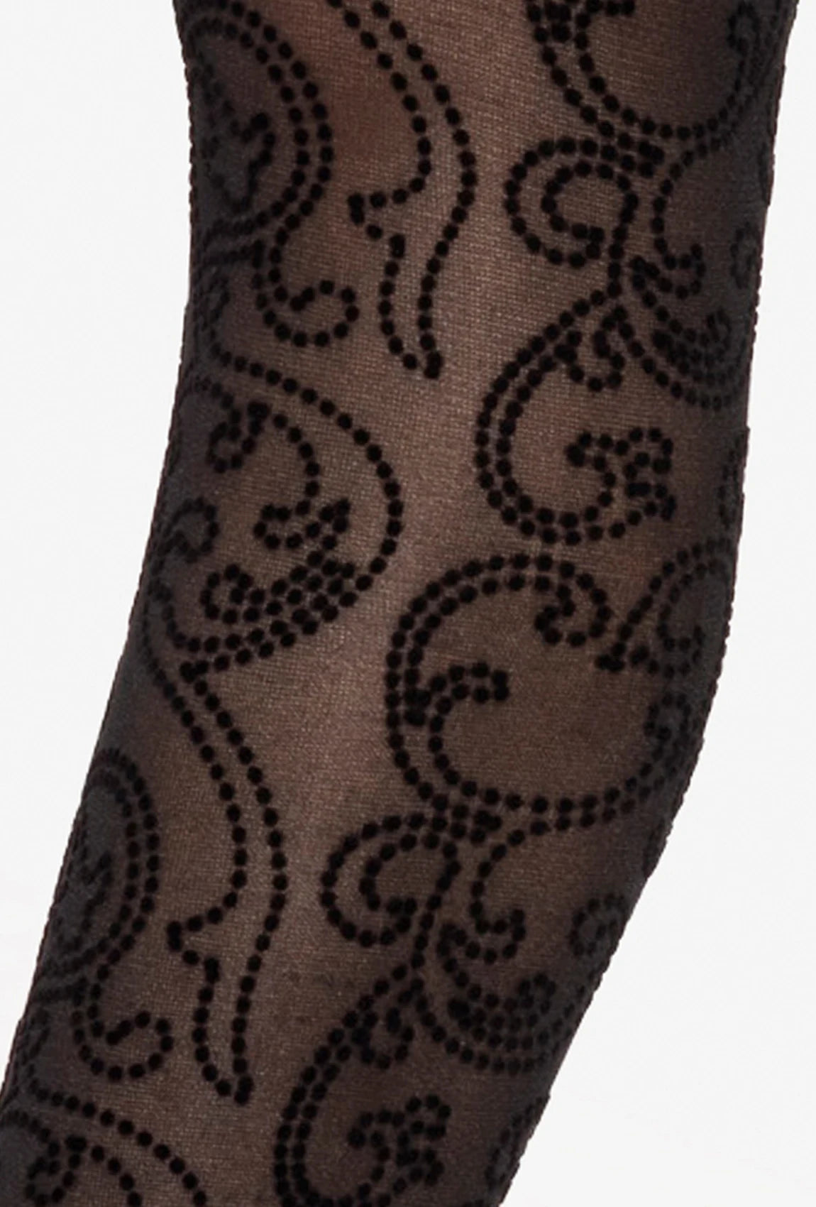 Rajstopy z flokowym wzorem Silver Gloss 05 - Gatta