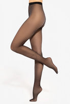 Błyszczące rajstopy Silver party 17