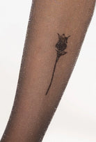 Połyskujące rajstopy Silver party 18