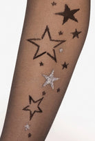 Czarne rajstopy Silver party 19