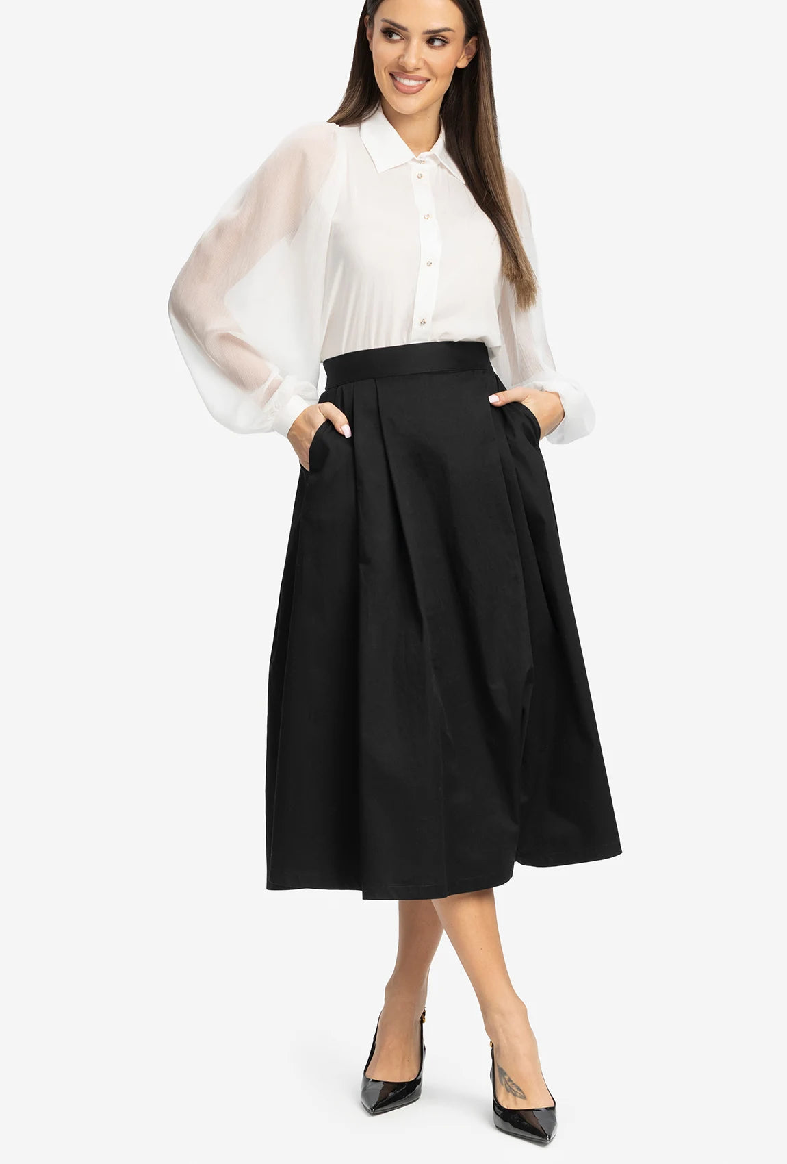 Czarna spódnica midi Milena