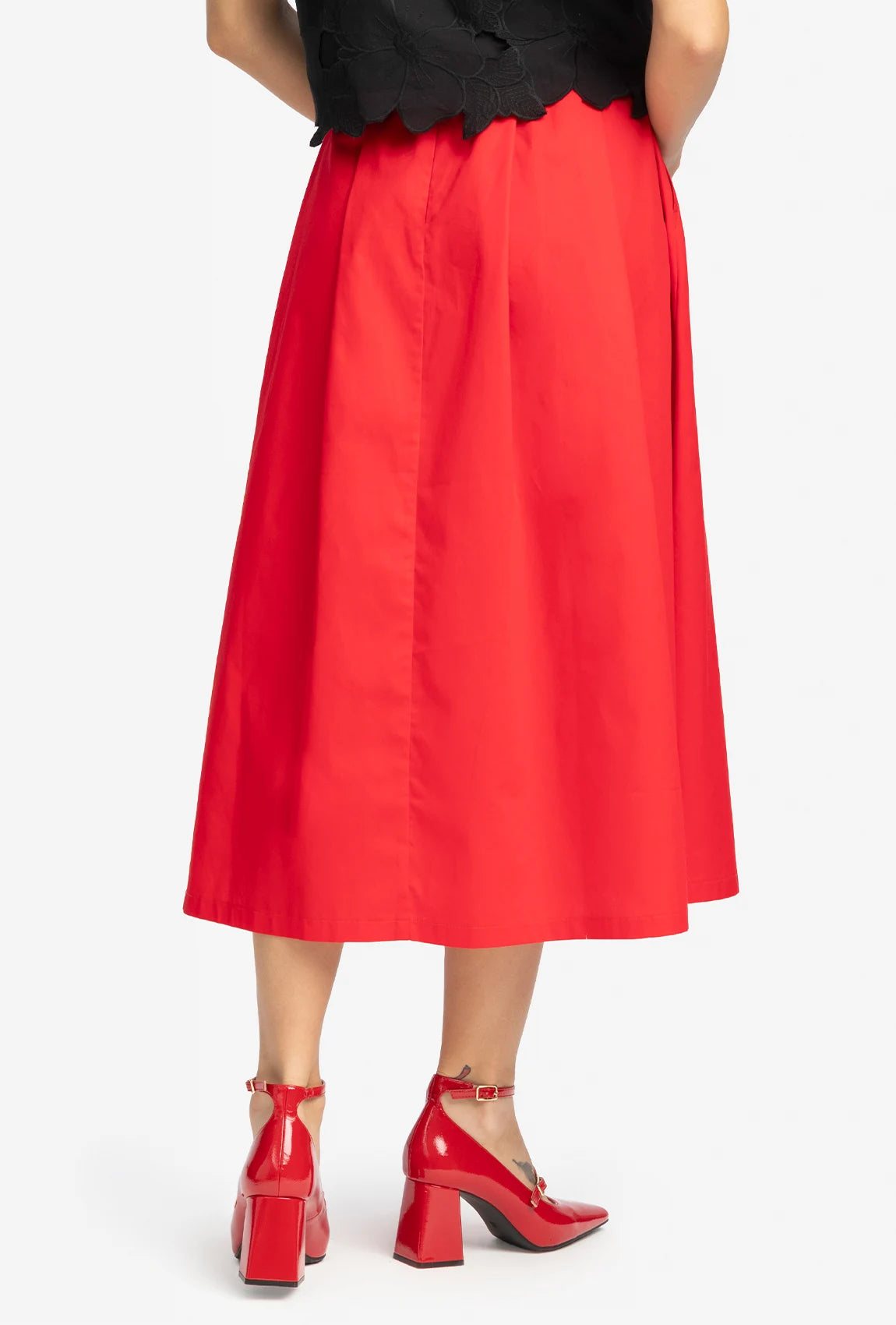 Czerwona spódnica midi Milena - Gatta
