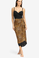 Spódnica plażowa w panterkowy print