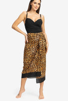 Spódnica plażowa w panterkowy print