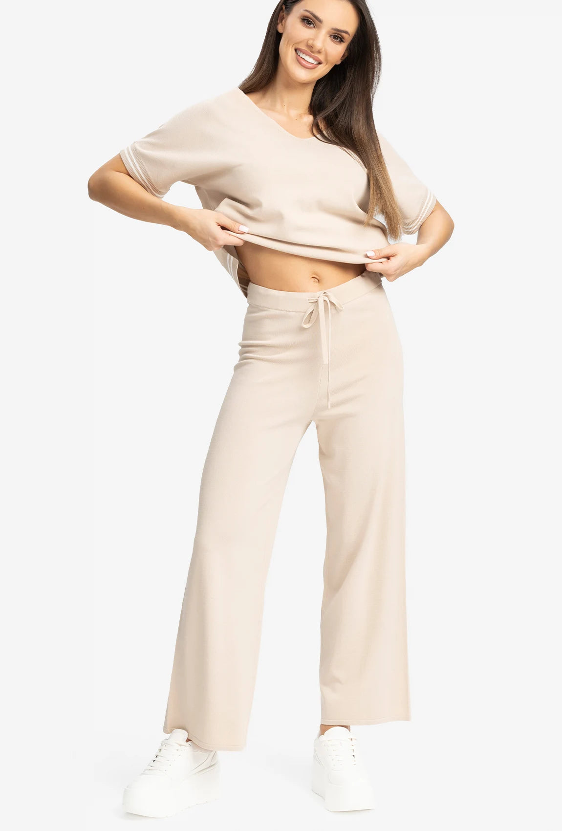 Spodnie z wiskozy Elegance