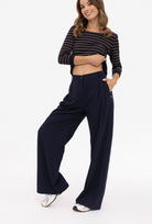 Spodnie z szeroką nogawką Katia 01