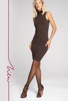 Brązowa sukienka Monogram z kolekcji Zień x Gatta