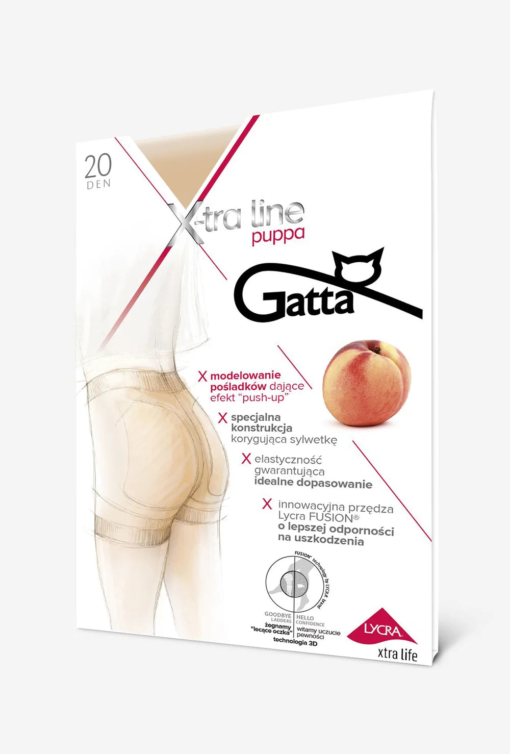 Rajstopy push-up Puppa 20 den - Gatta