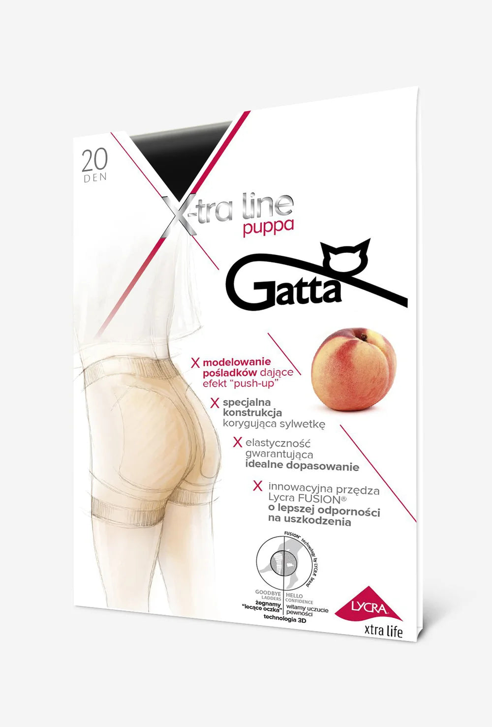 Rajstopy push-up Puppa 20 den - Gatta