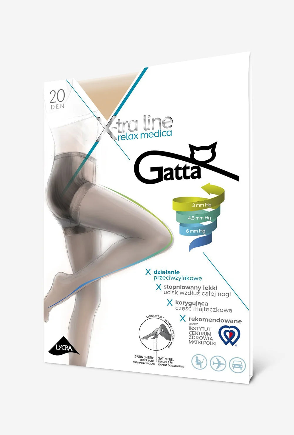 Rajstopy przeciwżylakowe Relax Medica 20 den - Gatta