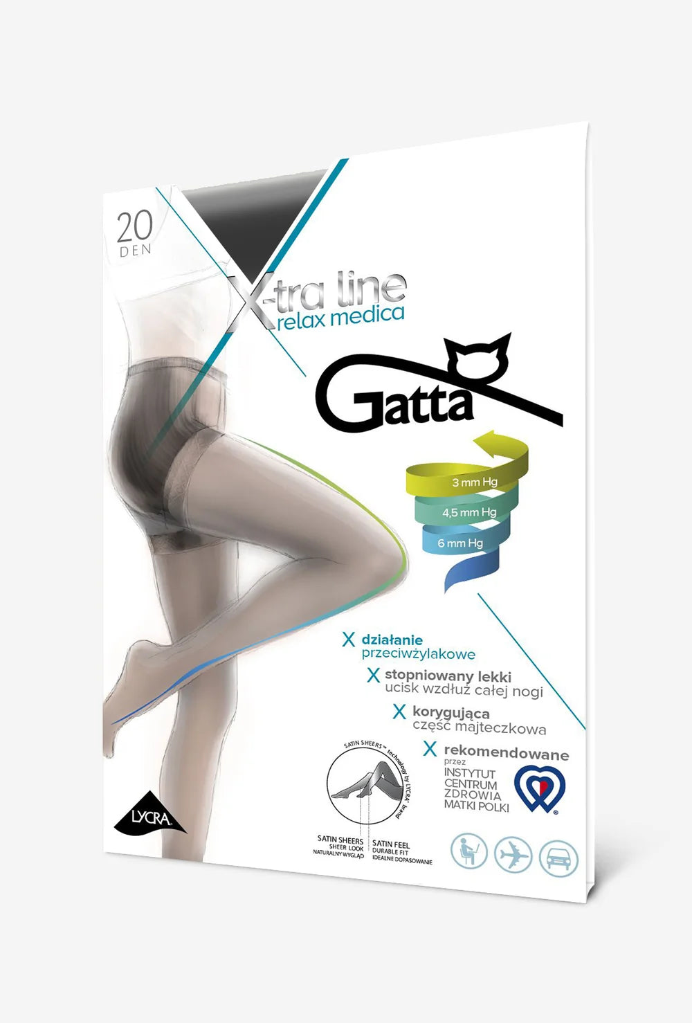 Rajstopy przeciwżylakowe Relax Medica 20 den - Gatta