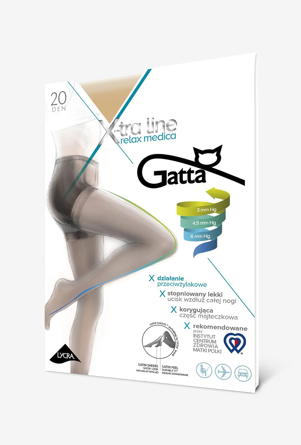 Rajstopy przeciwżylakowe Relax Medica 20 den - Gatta