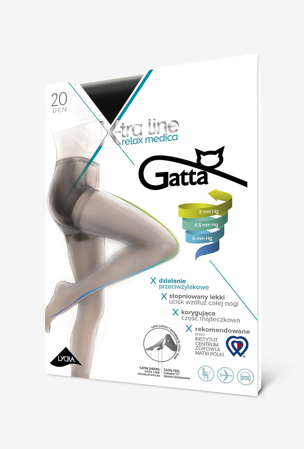 Rajstopy przeciwżylakowe Relax Medica 20 den - Gatta