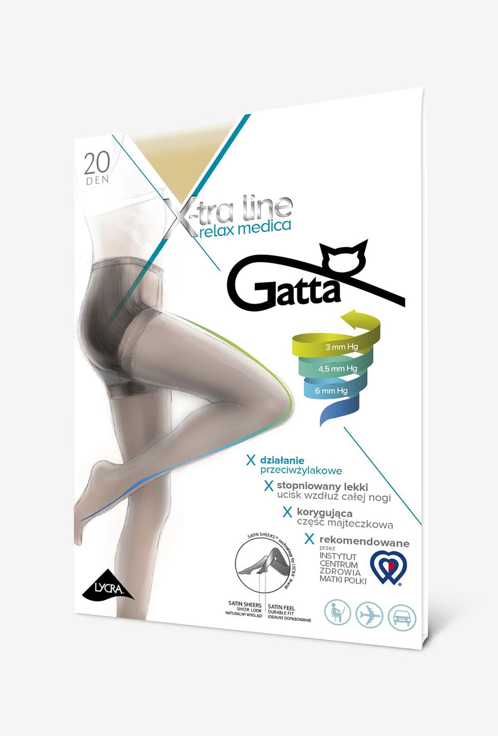 Rajstopy przeciwżylakowe Relax Medica 20 den - Gatta