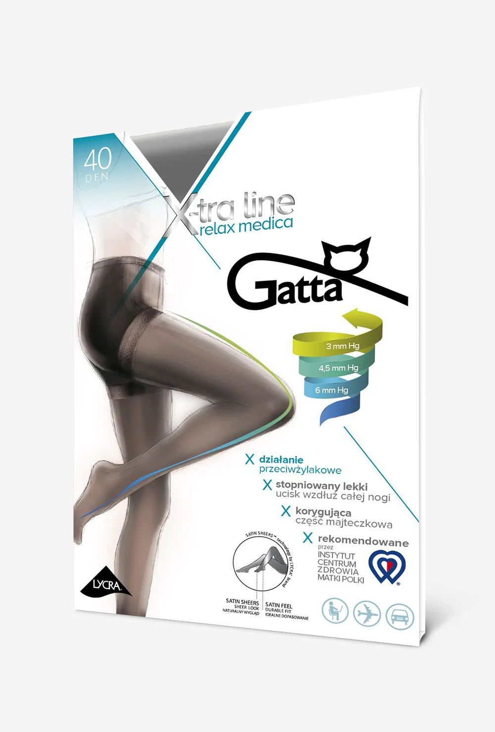 Rajstopy przeciwżylakowe Relax Medica 40 den - Gatta