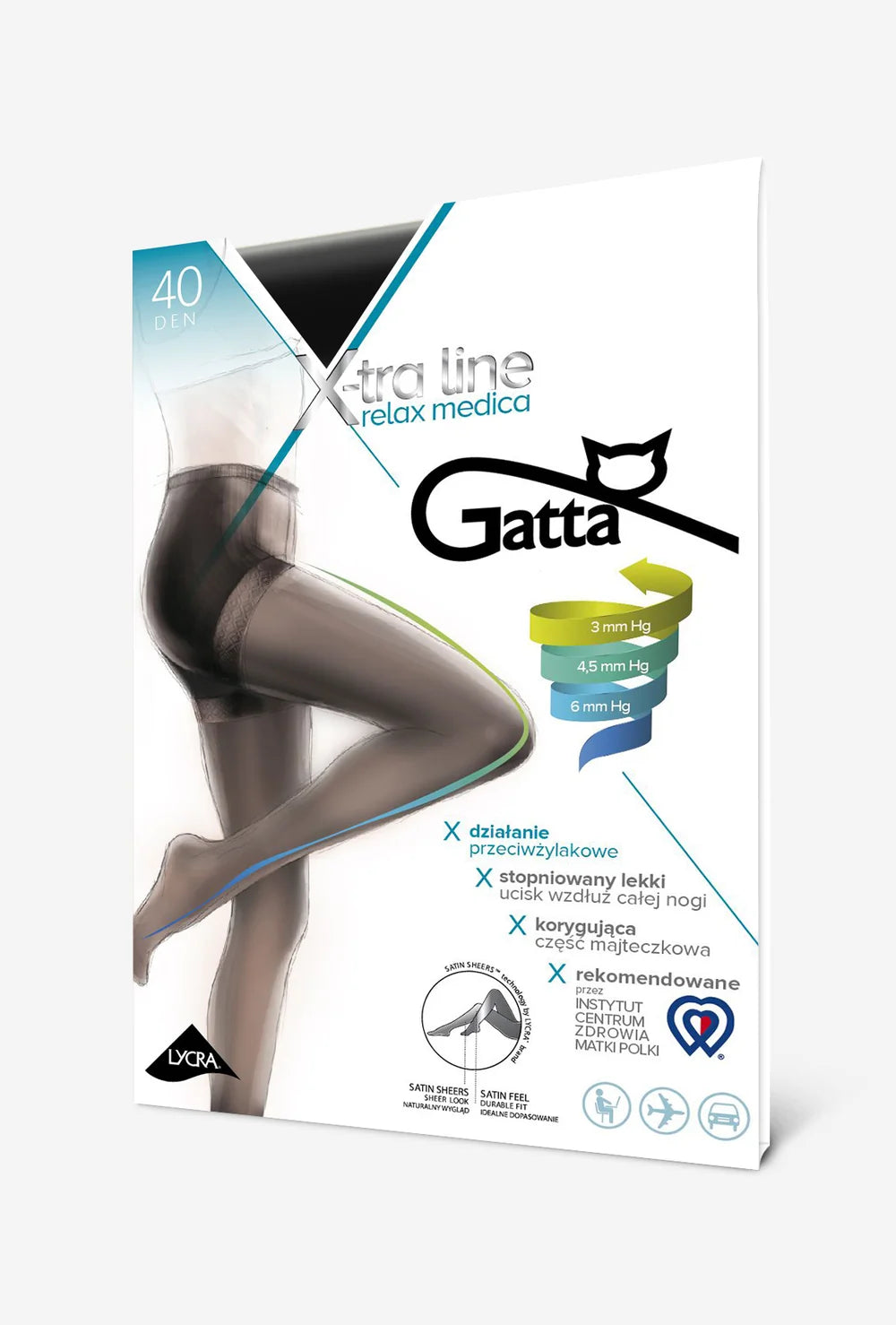 Rajstopy przeciwżylakowe Relax Medica 40 den - Gatta