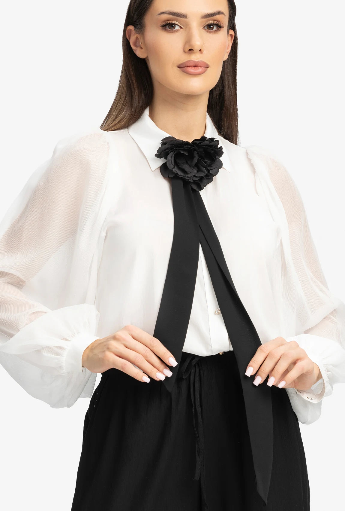 Wstążka z kwiatem Deco - Gatta