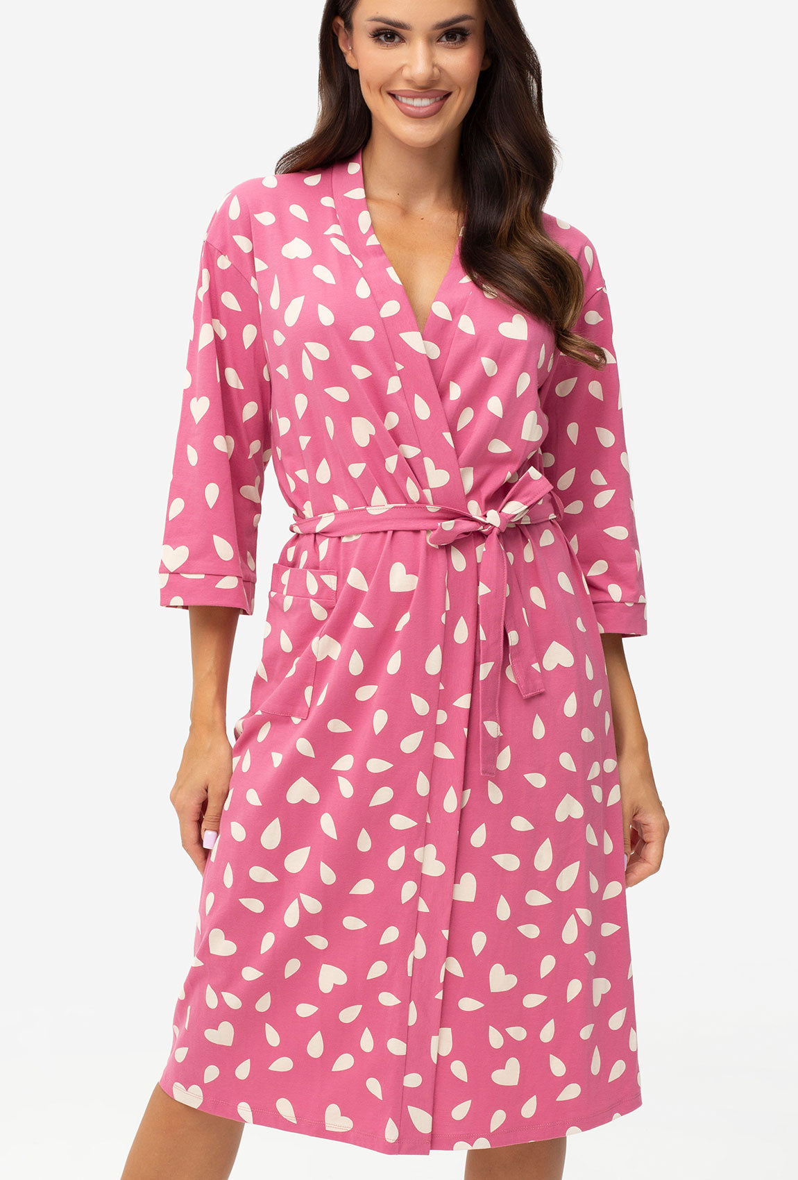 Bawełniany szlafrok damski Gerbera - Gatta