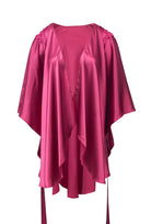 Satynowy szlafrok kimono z wiązaniem Celine (AN8-681)