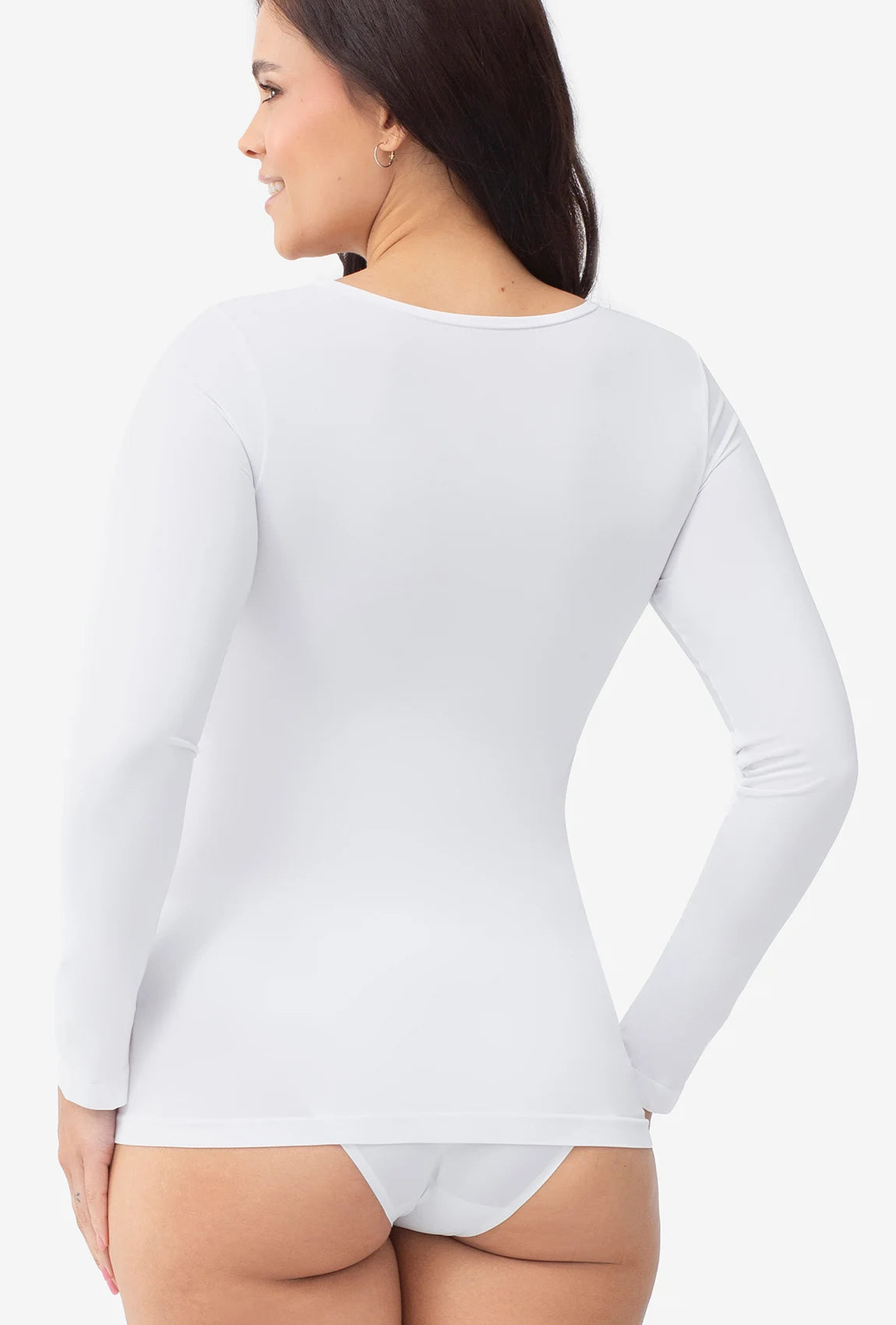 Dopasowana bluzka z długim rękawem T-shirt L - Gatta