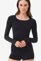 Dopasowana bluzka z długim rękawem T-shirt L