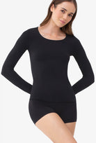 Dopasowana bluzka z długim rękawem T-shirt L