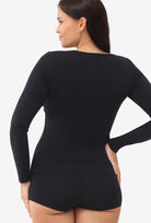 Dopasowana bluzka z długim rękawem T-shirt L