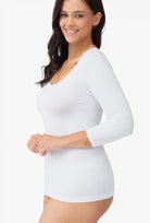 Dopasowana bluzka z rękawem 3/4 T-shirt Perfect