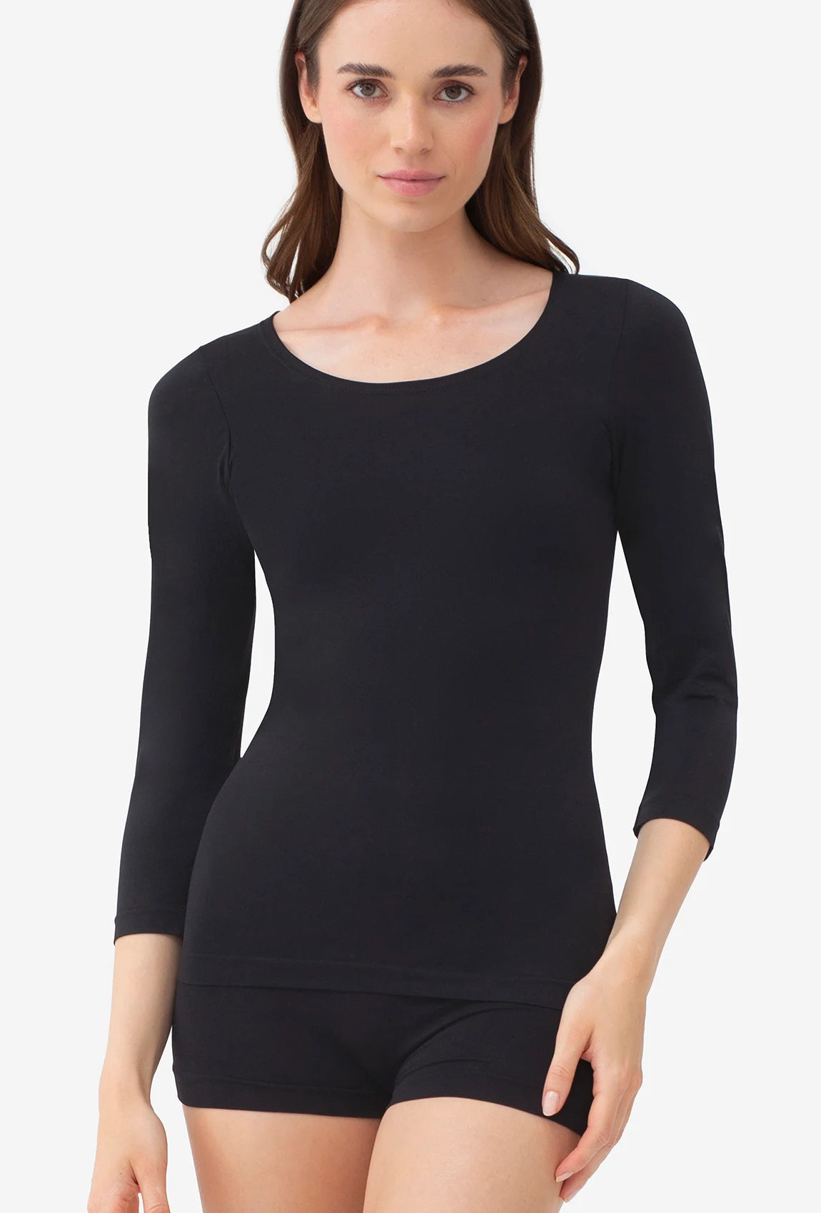 Dopasowana bluzka z rękawem 3/4 T-shirt Perfect - Gatta