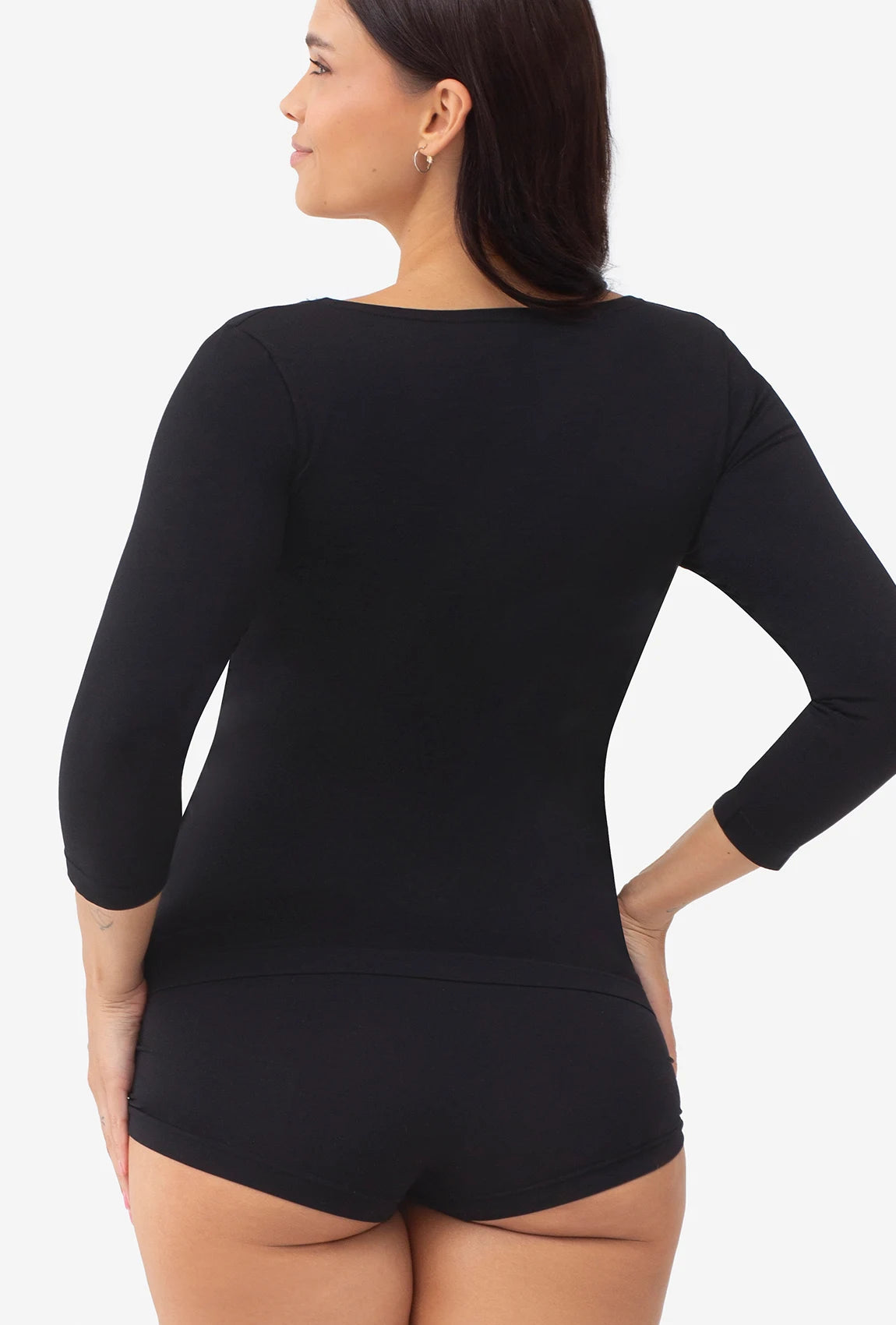 Dopasowana bluzka z rękawem 3/4 T-shirt Perfect - Gatta