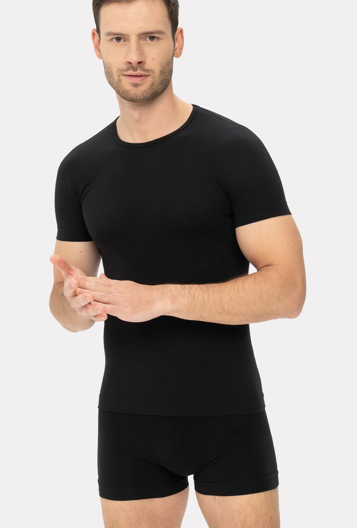 Bawełniana koszulka męska z krótkim rękawem Seamless Cotton