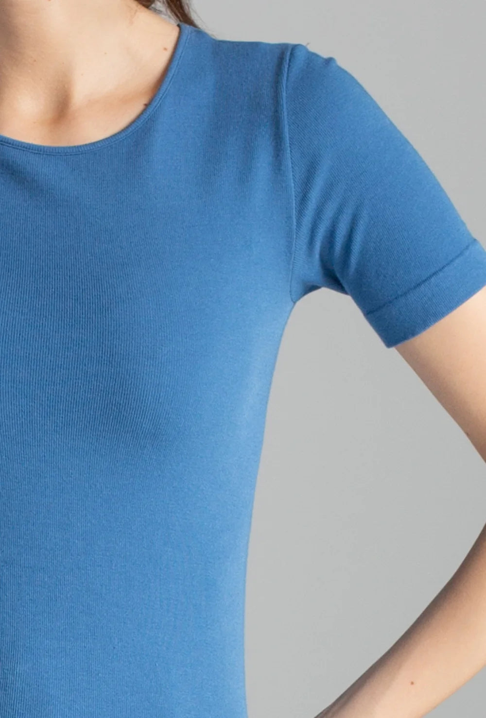 T-shirt z modalu Rib - Gatta