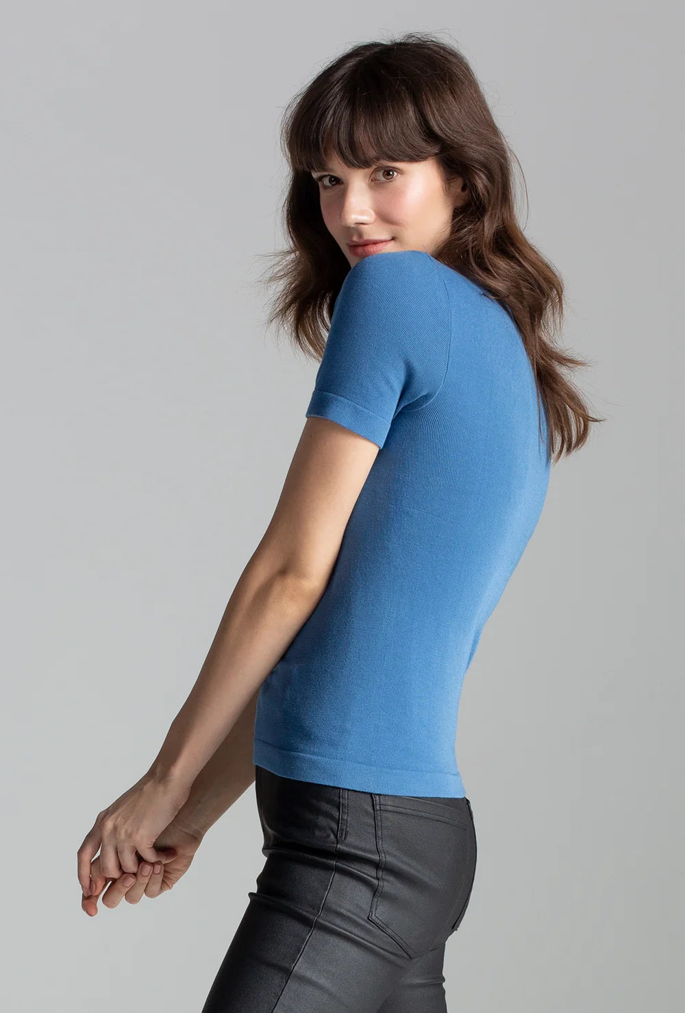 T-shirt z modalu Rib - Gatta