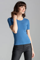 T-shirt z modalu Rib