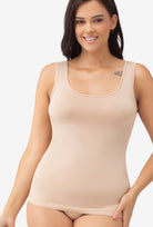 Bluzka bezszwowa z szerokimi ramiączkami Tank Top