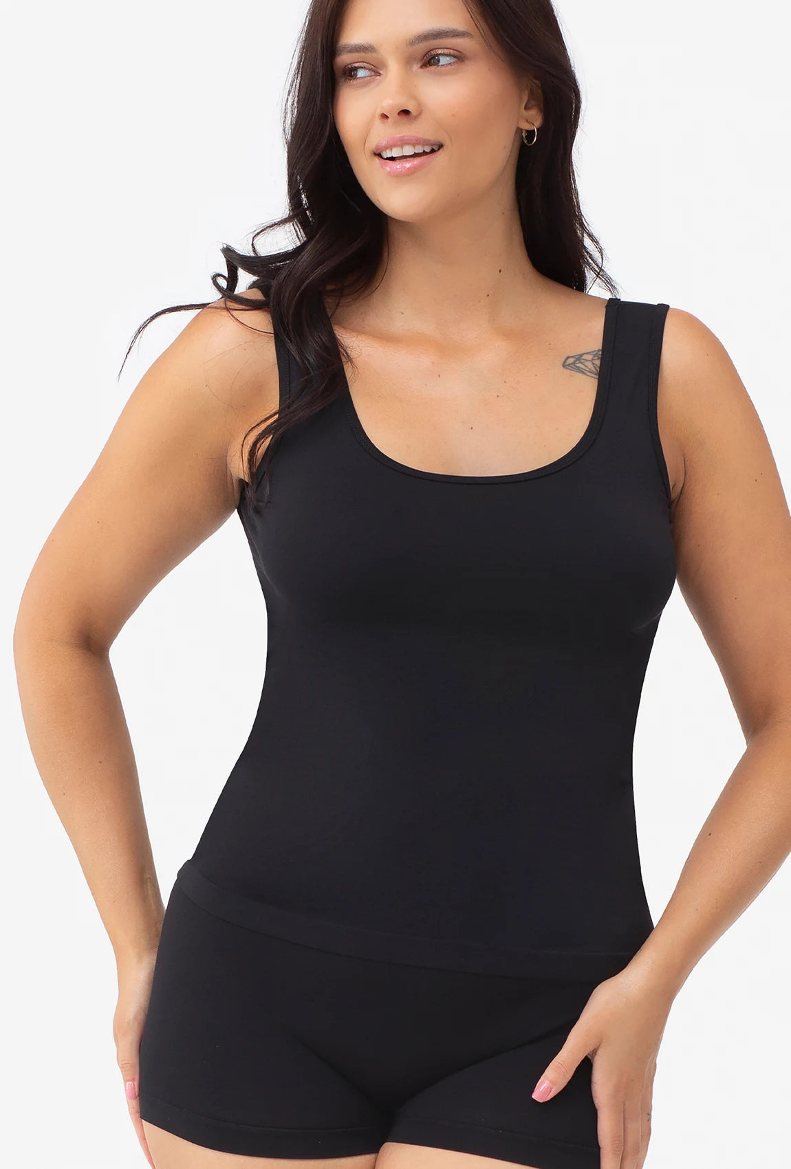 Bluzka bezszwowa z szerokimi ramiączkami Tank Top - Gatta