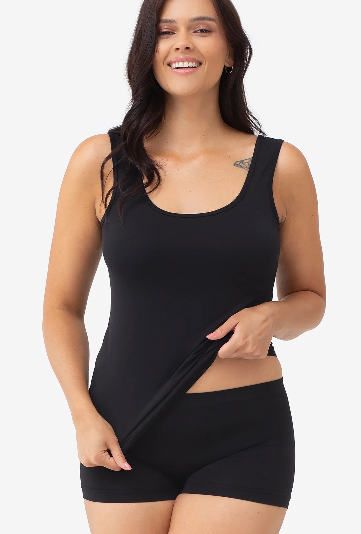 Bluzka bezszwowa z szerokimi ramiączkami Tank Top - Gatta