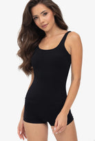 Czarna koszulka na szerokich ramiączkach Tank top Invisible skin