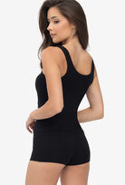 Czarna koszulka na szerokich ramiączkach Tank top Invisible skin