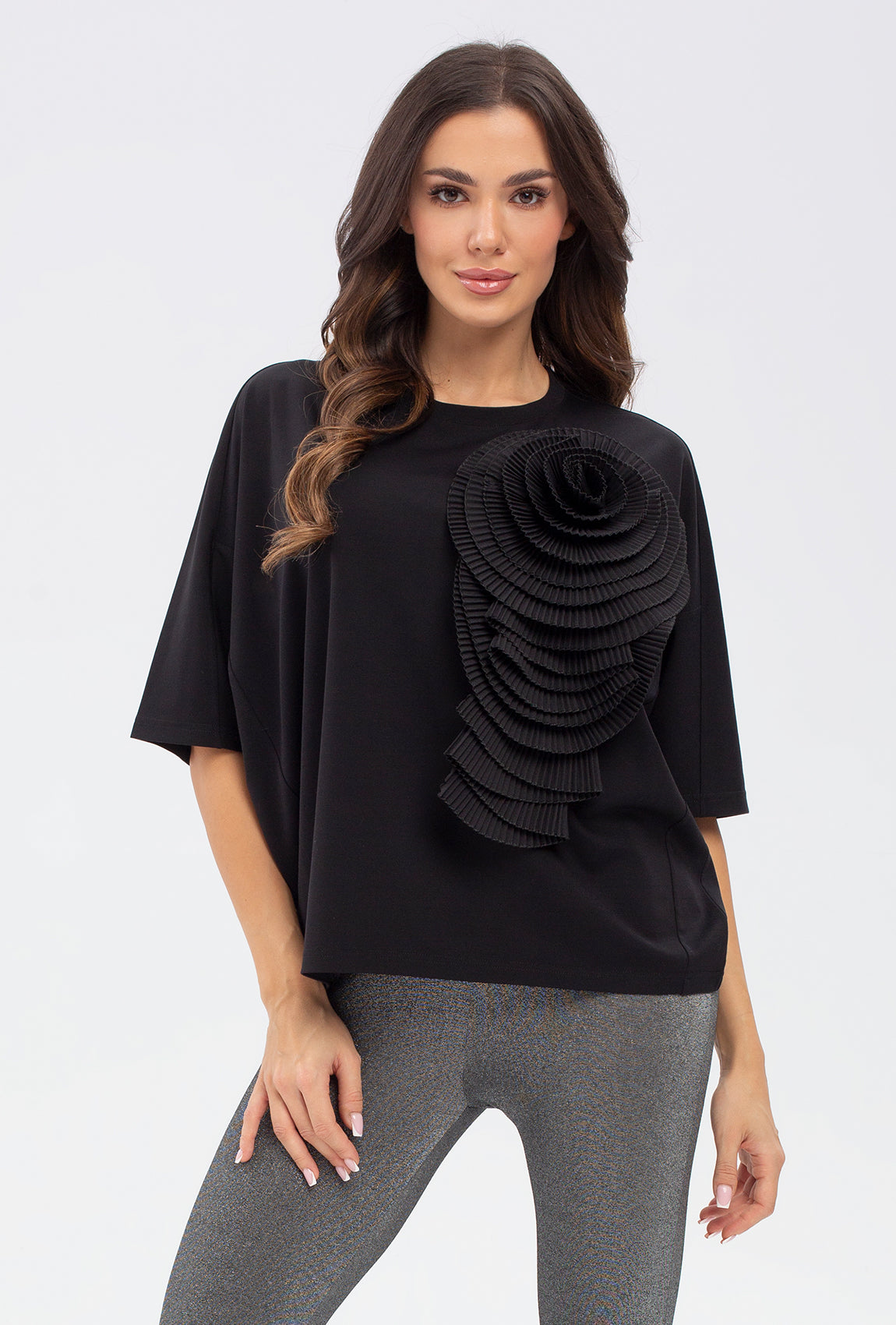 Bluzka z wiskozy Camellia - Gatta